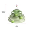 thumbnail image 5 of YIEMEEN Cat Toy Ball Tower and Track Interactive Toy 3 Level Turntable with 3pcs Ball, 5 of 10