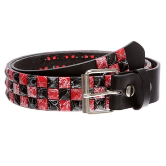 Genuine Vintage Retro Circle Studded Leather Belt  display picture 3