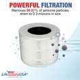 thumbnail image 3 of True HEPA Filter Replacement Compatible With PuroAir 240 Purifier by LifeSupplyUSA (2-Pack), 3 of 5