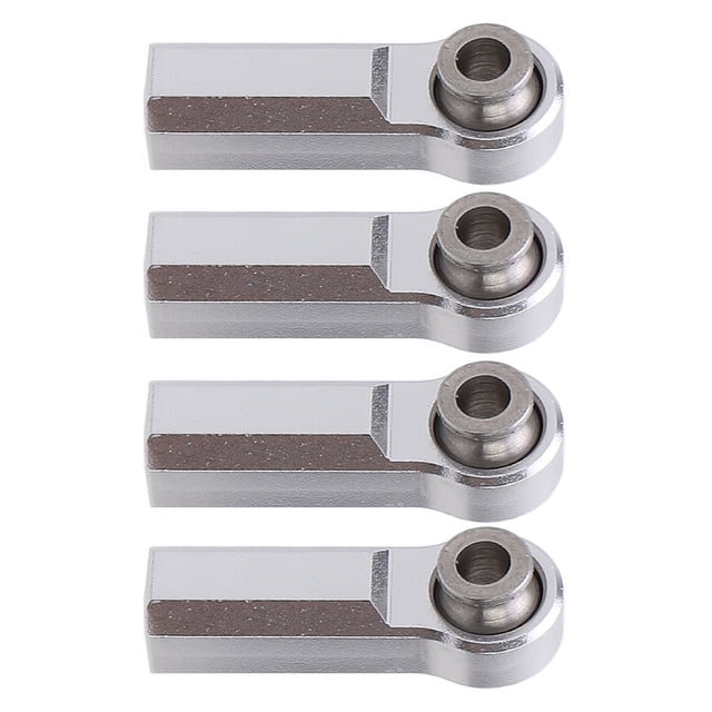 RC Car Metal Ball Joint, 4PCS Alloy 7.0mm Diameter M4 Thread Straight Link Rod End, Clockwise Thread Tie Rod End Ball Holder Link, Link Linkage Rod End for 1/10 Model Car