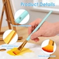 thumbnail image 5 of Ikoopy 15Pcs Face Painting Brush Set with Standable Case Nylon Paint Brush Set with Palette Sponge Palette Knife for Artist, 5 of 17