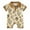 Brown, variant on Baby Boy Romper Boys Short Sleeve Cow Print Collar Romper Jumpsuit Toddler Jumpsuit Brown 0-3 Months