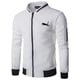 thumbnail image 3 of Cárdigan informal holgado con cremallera para hombre, ropa deportiva sencilla con estampado, ideal para exteriores, béisbol y golf, primavera y otoño, 3 of 4
