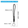 thumbnail image 2 of Uxcell 9" Paracord Lanyard Clasp Wrist Cord Strap Badge Holder, Black 3 Pack, 2 of 5