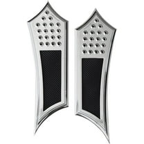 Accutronix Extended Drilled Instigator Chrome Front Floorboards (FBF01-DIC)
