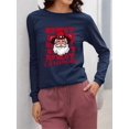 thumbnail image 2 of Howdy Christmas Santa Western Women's Long Sleeve, 2 of 4