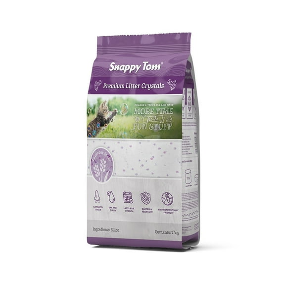 Snappy Tom Lavender Crystal Cat Litter, 4.4 Lb.
