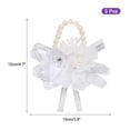 thumbnail image 2 of 3Pcs Wrist Corsage Artificial Flower Bracelets Rose Wrist Bride Groom Decorative for Wedding Ceremony Prom White, 2 of 5