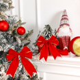 thumbnail image 4 of Cinta WILLBOND de terciopelo navideño con alambre, 50 m x 6,35 cm, color rojo y dorado, 4 of 7