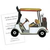 Stevie Streck Designs AW943 BOX Golf Cart with Black Ribbon Tag - Pack of 3