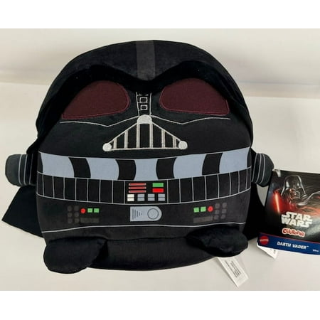 Mattel Star Wars Cuutopia Plush Figure 10-inch Darth Vader Soft Rounded Pillow Doll Collectible Toy Inspired by the Villain Characters