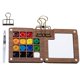 thumbnail image 1 of Mini  de Acuarela de Viaje con Clip, Caja de Pintura Portátil de Madera con Rejilla para Niños., 1 of 1