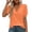 Orange, variant on Ussuma Puff Sleeve V-Neck Vintage Fashionable Women Shirts Stylish Ruffle Solid Color Women's Top Elegant and Intellectual Dressy Casual Work Date Holiday Party