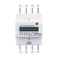 thumbnail image 6 of 4P 100A Three Phase Din Rail KWH Watt Hour Din-rail Energy Meter LCD 3*230/400V 3*120/208V 3*220/380V CT Type 50Hz 60Hz ,Widely Use, 6 of 6
