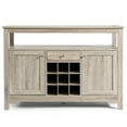 thumbnail image 2 of Gymax Buffet Serveur Bahut Armoire à Vin Table Console Gris Maison, 2 of 10