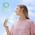 thumbnail image 1 of XWSHYW Admirador Mini Ventilador Portátil, Potente Ventilador de Mano, Recargable, 3 Velocidades, Incorporación de Batería Ajustable, Vida Útil Extra Larga, Pequeño Ventilador de Mano para Niñas y Ni, 1 of 6