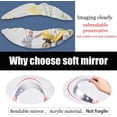 thumbnail image 5 of 4 Pcs Rounded Corner Wall Mirror Stickers, Mirrors for Wall Bedroom Decor, Full Length Mirror Stickers as Bathroom Mirror, Mirror Tiles Self Adhesive Frameless Full-Length Mirror (26 cm/10 in), 5 of 5