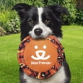 thumbnail image 2 of Best Friends Dog 10" Nylon Orange Flying Disc Dog Toy, 2 of 4