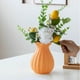 thumbnail image 1 of Naranja Mate de Cerámica de Loto en Forma de Florero, Florero Hidropónico para Decoración de Salas de Estar, 1 of 6