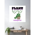 thumbnail image 2 of Plant Whisperer Green Thumb Graphic Design Poster Wall Art, Modern Wall Decor For Living Room Bedroom, 24x24 UNFRAMED, 2 of 3