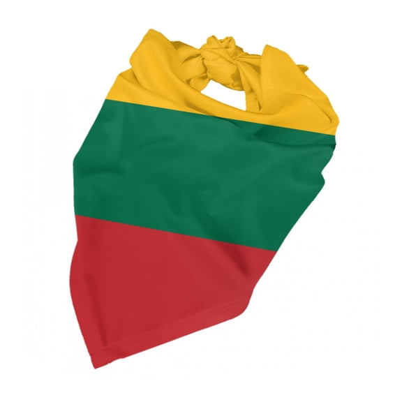 Lithuanian Flag Dog Bandanas Triangle Dog Scarfs For Small Medium Large Dogs And Cats