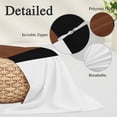 thumbnail image 3 of Brown Black White Boho Body Pillow Covers, Modern Striped Art Soft Breathable Throw Pillow Cases with Invisible Zipper, Decorative Pillowcase Pillows Protectors for Sofa Bed Couchair 20"x54", 3 of 9