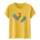 thumbnail image 2 of Blusas de Manga Corta para las Mujeres Divertida Impresión Cuello Redondo Camiseta Vintage, Blusas de Primavera para las Mujeres, 2 of 6