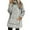 Light Ashy, variant on Women's High Neck Fleece Coat, Reversible Warm Jacket with Large Front Pockets, Double-Sided Plush Outerwear, Oversized Winter Coat, Thickened Thermal Long Coat for Women Wine XXXL