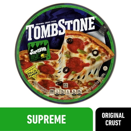 Tombstone Supreme Meat and Veggie, Original Thin Crust Pizza with Zesty Tomato Sauce, 20.8 oz (Frozen)​