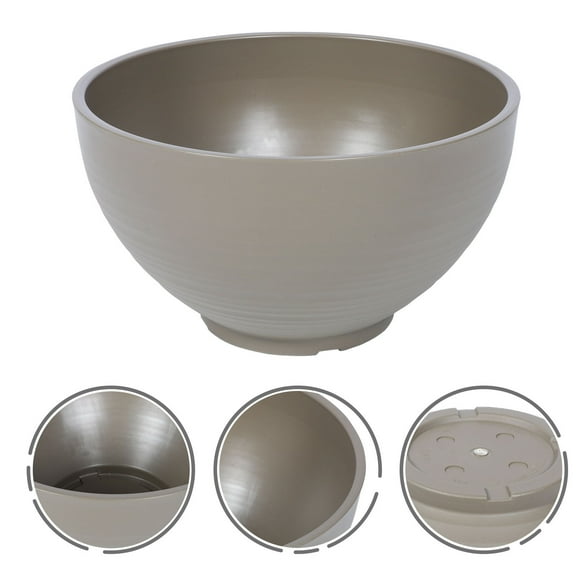 LEORX 1Pcs Hydroponic Planter Pots Yellow PP Resin Plant Growing Outdoor Garden