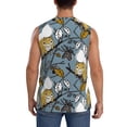 thumbnail image 4 of Balery Squirrel And Leaves Men's Sleeveless Muscle Shirts Workout Tank Top, Moisture Wicking, Odor Protection-3X-Large, 4 of 8