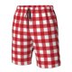 thumbnail image 4 of Fotbe Red Checkboard Trajes de Baño Estampados para Hombre, Shorts de Verano de Secado Rápido, Ropa de Playa, Bañadores-Small, 4 of 6
