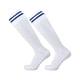 thumbnail image 2 of Toystoory Pantorrilla con espinilleras convenientemente instaladas con calcetines deportivos de tubo largo Calcetines deportivos duraderos y Uniforme atlético Rayas azules, 2 of 6