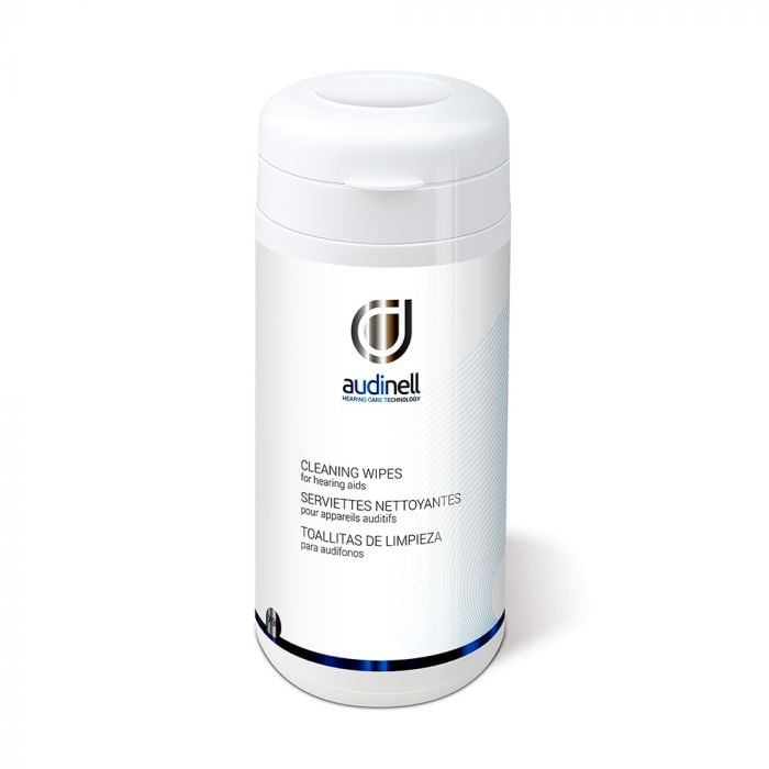 Audinell Hearing Aid Cleaning Wipes, Canister of 90