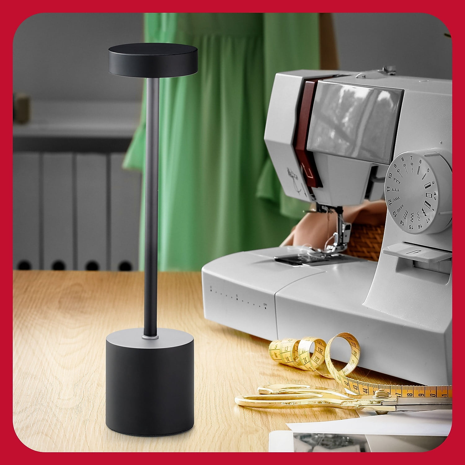 Staples TRU RED LED Desk Lamp 13.5" Black Metal (TR61984)