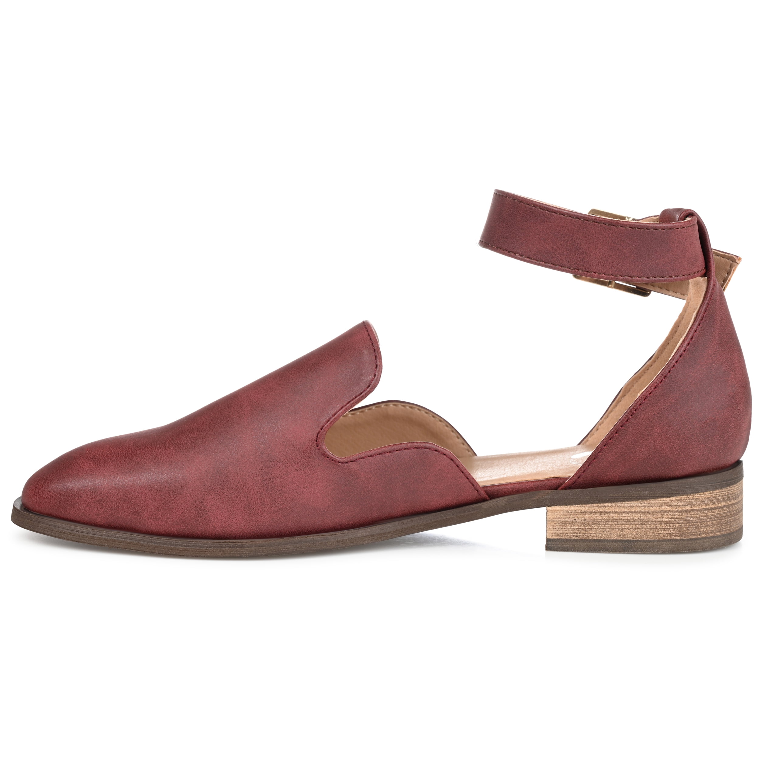 Journee Womens Loreta Buckle Square Toe Loafer Flats, Widths Available