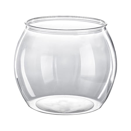 7.9*6.7 inch Clear Fish Tank ContainerPlastic Fish Tank Decor EcosystemTabletop Fish Bowl OrnamentFish Bowls Aquarium Essentials