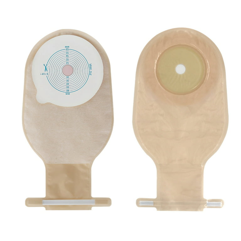 Ostomy Bags One Piece Drainable Pouches for Colostomy Ileostomy Stoma Care  20-60mm Economical Drain Valve Colostomy Bags 