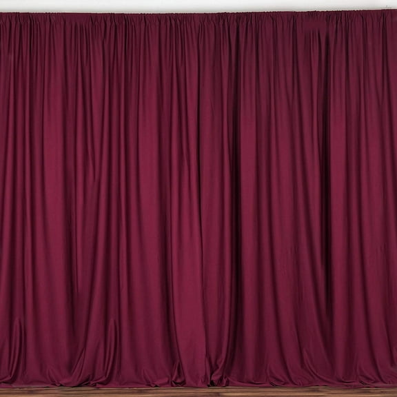 New Creations Fabric & Foam Inc,   Polyester Poplin Backdrop Drape Curtain Panel, Cranberry