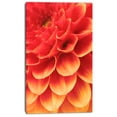 thumbnail image 2 of Abstract Orange Flower and Petals - Floral Canvas Art Print, 2 of 3