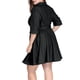 thumbnail image 4 of Vestido Camisero De MezclilCon Cinturón Mangas 1/2 De TalGrande PaMujer Negro XL, 4 of 6