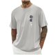 thumbnail image 1 of Tops para hombre, blusas y camisas de cuello redondo y manga corta para hombre, blusas casuales de cuello redondo con estampado de moda para hombre, blusas de cuello redondo y manga corta, camisas par, 1 of 5