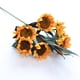 thumbnail image 4 of Bewildely Girasoles artificiales de seda de otoño de 6 uds. De 7cm de largo, rama de flores DIY para el hogar, boda, decoración de otoño, Kits de decoración para fiestas, 4 of 6