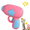 Pink, variant on Bamboo Dragonfly Catapult Pistol,4.33 X 4.13 Inches,5 Standard Frisbees,features An LED Light-up Flying Propeller; A Hunting and Exercise Training Toy for Cats.