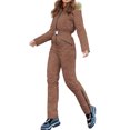 thumbnail image 2 of LANGWYQU Long Sleeved Winter Fashion Hooded Zipper Snowsuit One Piece Jumpsuit, 2 of 5