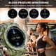 thumbnail image 2 of Generic Pulsera inteligente con pantalla redonda de 1.28", resistente al agua, ideal para natación y deportes, con monitor de presión arterial, podómetro, batería de 600mAh, compatible con Android e, 2 of 6
