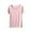 Pink, variant on Uaswgudfs Women's Soft Cotton Scoop Neck Pajama Top Loose-Fit Sleepwear,Short Sleeve Nightshirt Comfortable Basic Loungewear 2025