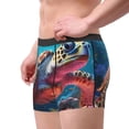 thumbnail image 2 of Pofeuu Colorful Ocean Sea Turtle Print Men’s Boxer Briefs, Moisture-Wicking Underwear, Regular,Trunk-Small, 2 of 5