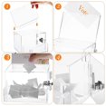 thumbnail image 2 of Ballot Box Vote Box Suggestion Box Lockable Charity Collection Box Donation Box Clear Fundraising Box, 2 of 4