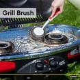 thumbnail image 3 of BBQ Grill Brush Bristle Free Stainless Steel Scrubber Cleaner Dishwashing Brush with Long Handle for Pots, Pans, Stove, Cast Iron, Gas/Charcoal/and Electric Grills, Red with Refill -Superio, 3 of 5